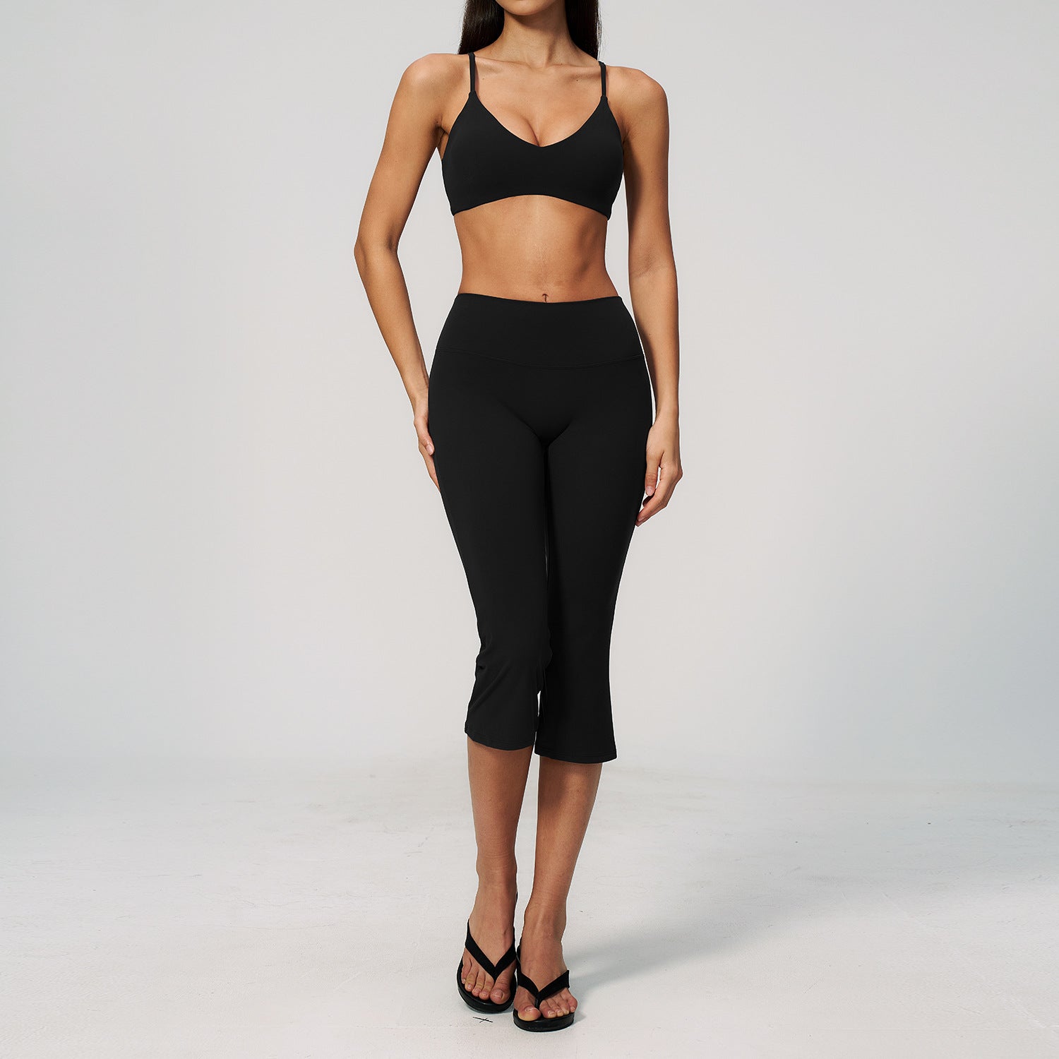 Women's Sexy Sports Bra with Quick-Drying Mid-Length Shorts fitness yoga Set