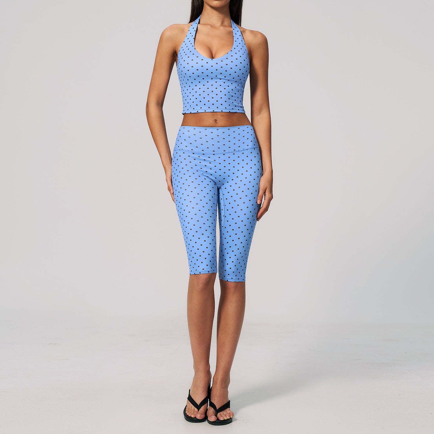 Women's New Polka-Dot Yoga Outfit Set