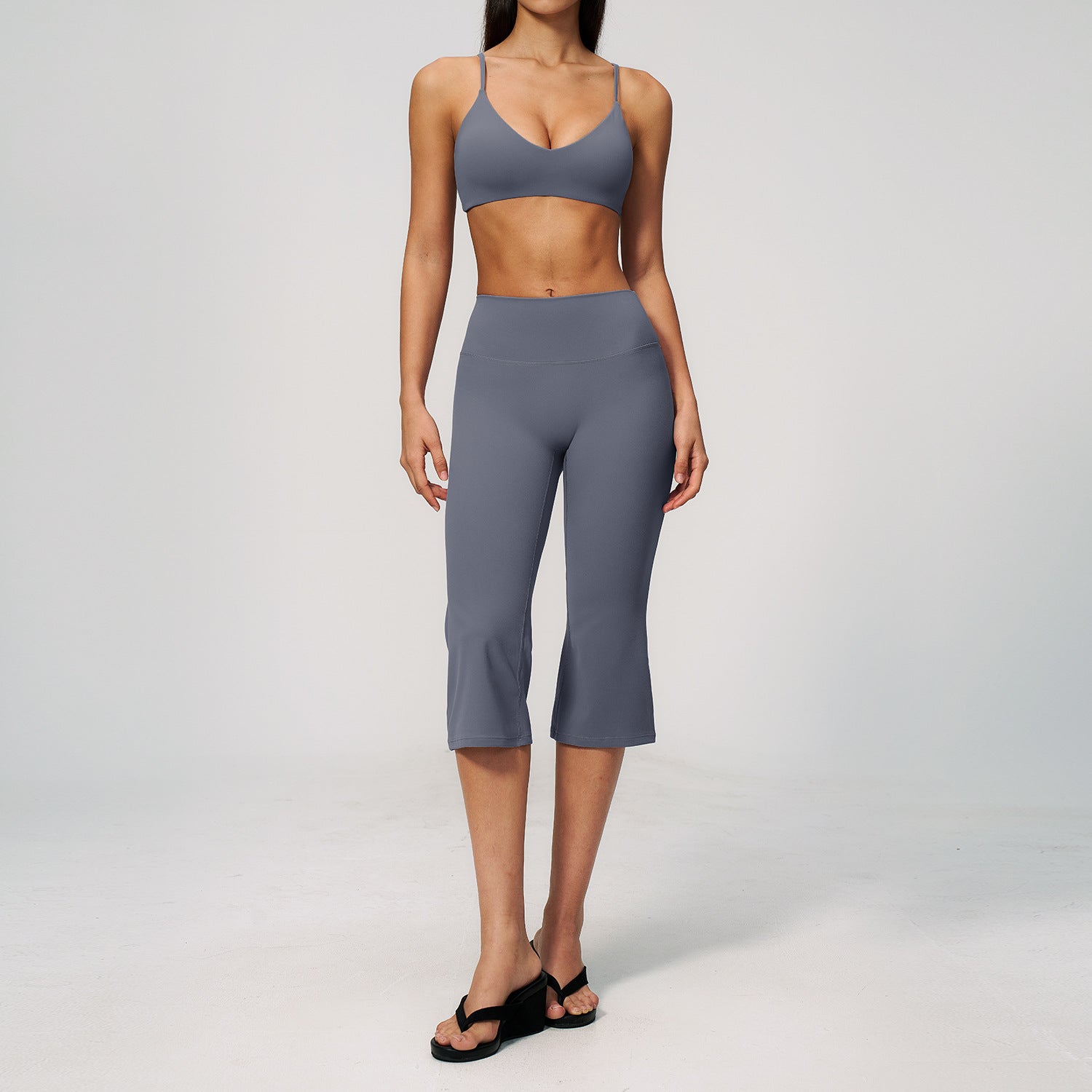 Women's Sexy Sports Bra with Quick-Drying Mid-Length Shorts fitness yoga Set