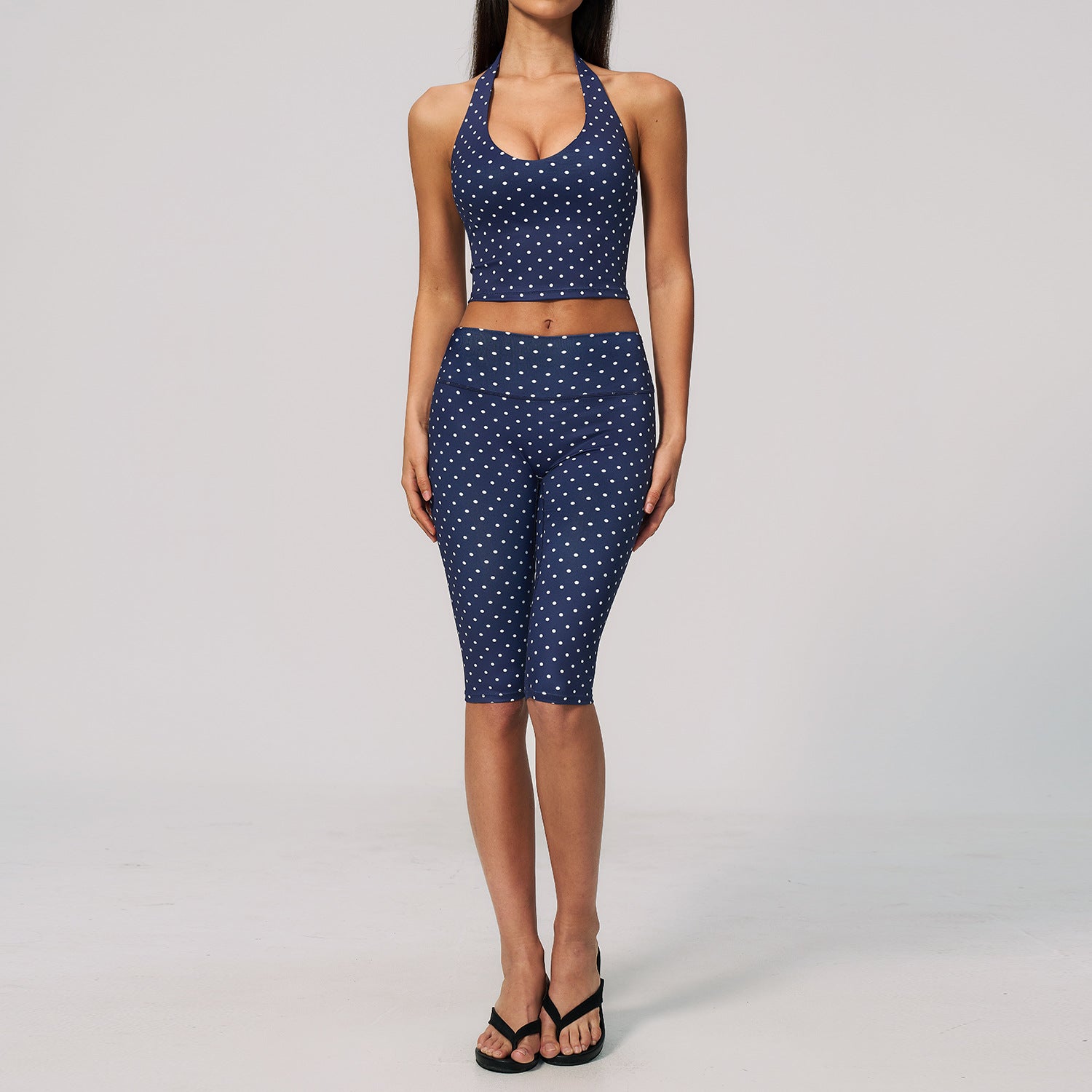 Women's New Polka-Dot Yoga Outfit Set