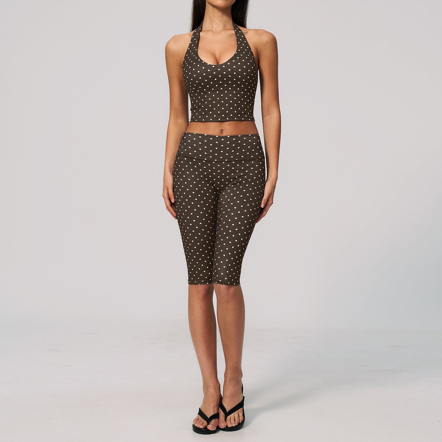 Women's New Polka-Dot Yoga Outfit Set