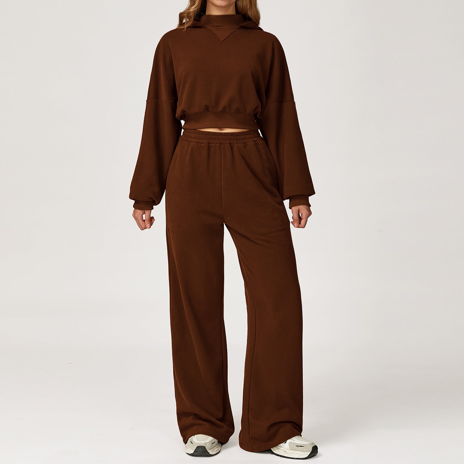 Casual Loose-fitting Sweatshirt Set