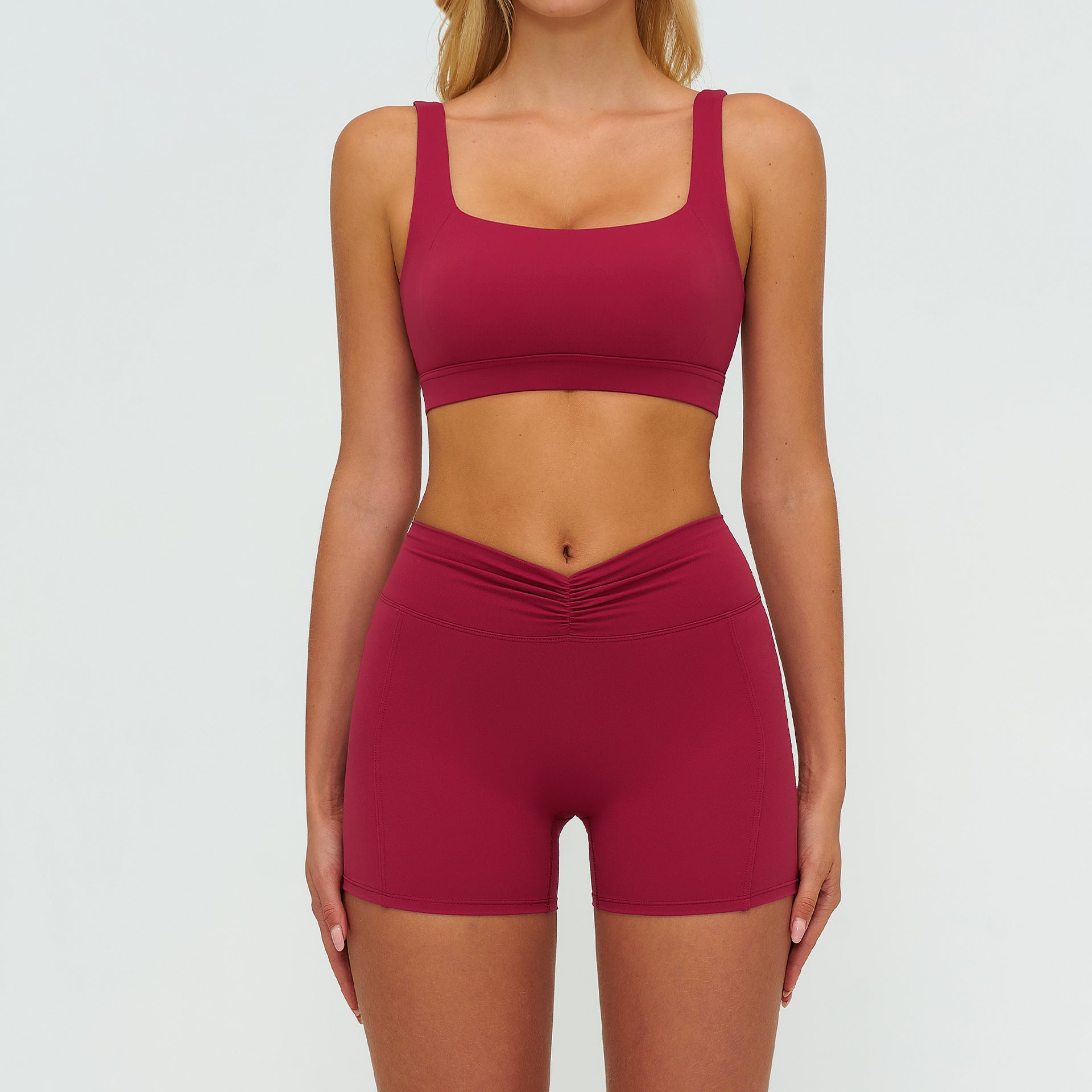 Beautiful back yoga set sports running fitness bras set