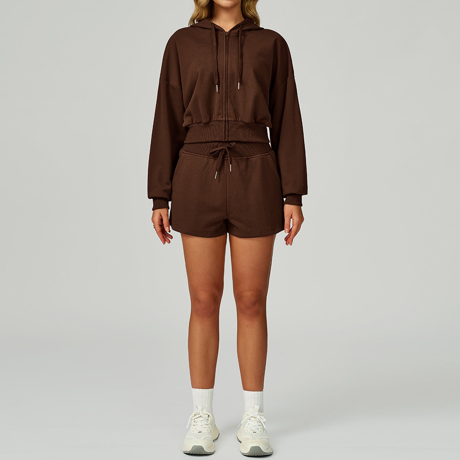 Women's new Hooded casual loose versatile sweatshirt suit