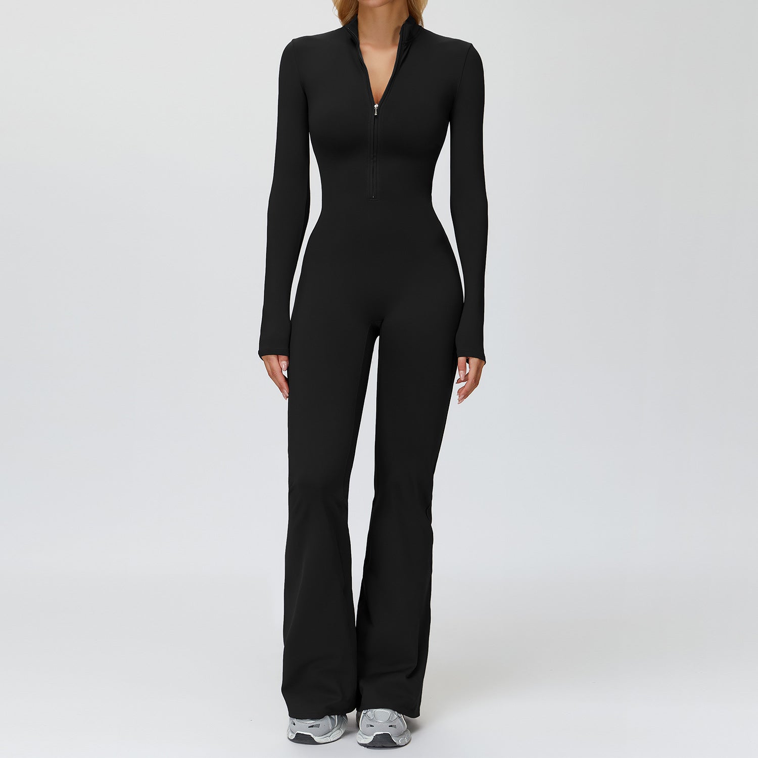 Warm Yoga Jumpsuit Wide-Leg Running Fitness Suit