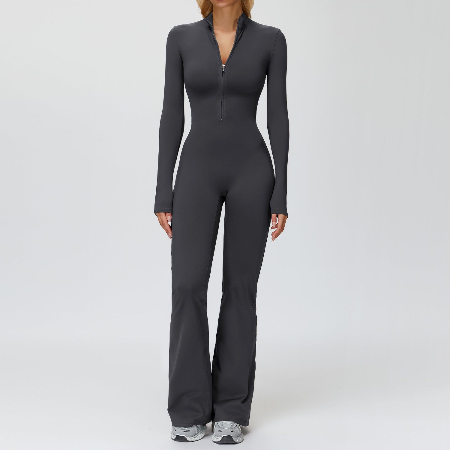Warm Yoga Jumpsuit Wide-Leg Running Fitness Suit