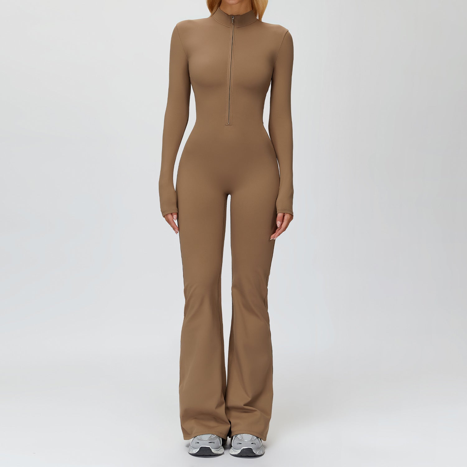 Warm Yoga Jumpsuit Wide-Leg Running Fitness Suit