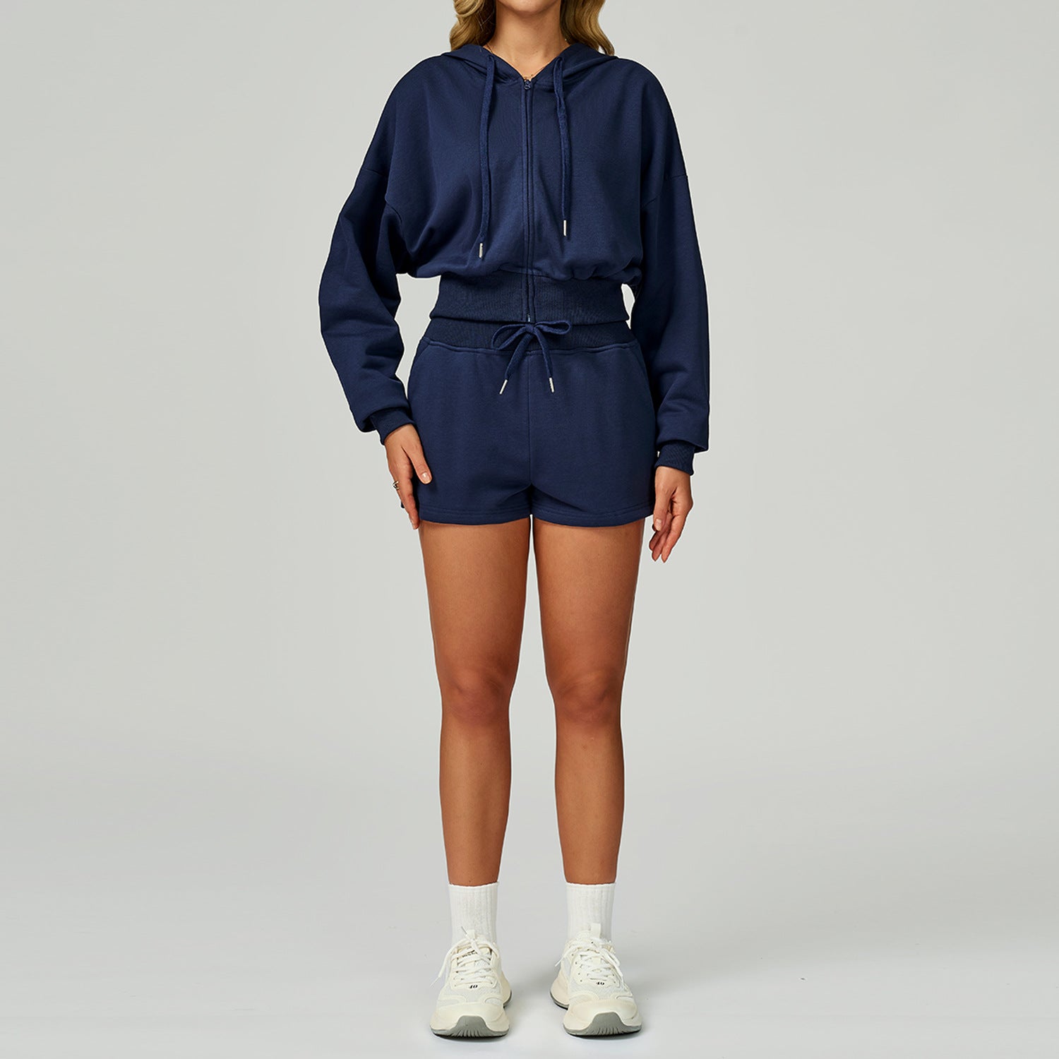 Women's new Hooded casual loose versatile sweatshirt suit