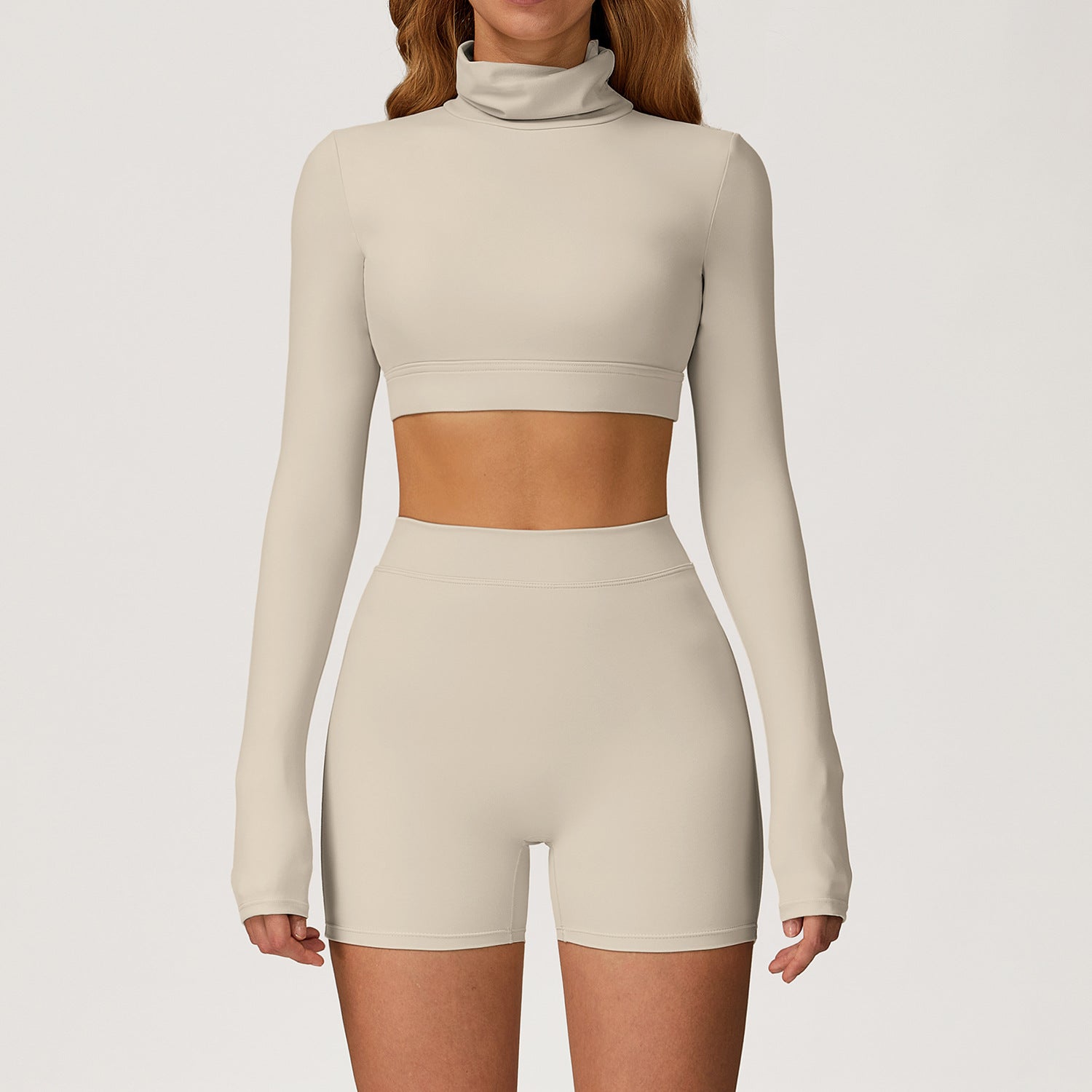Women's quick-drying long sleeve with shorts set