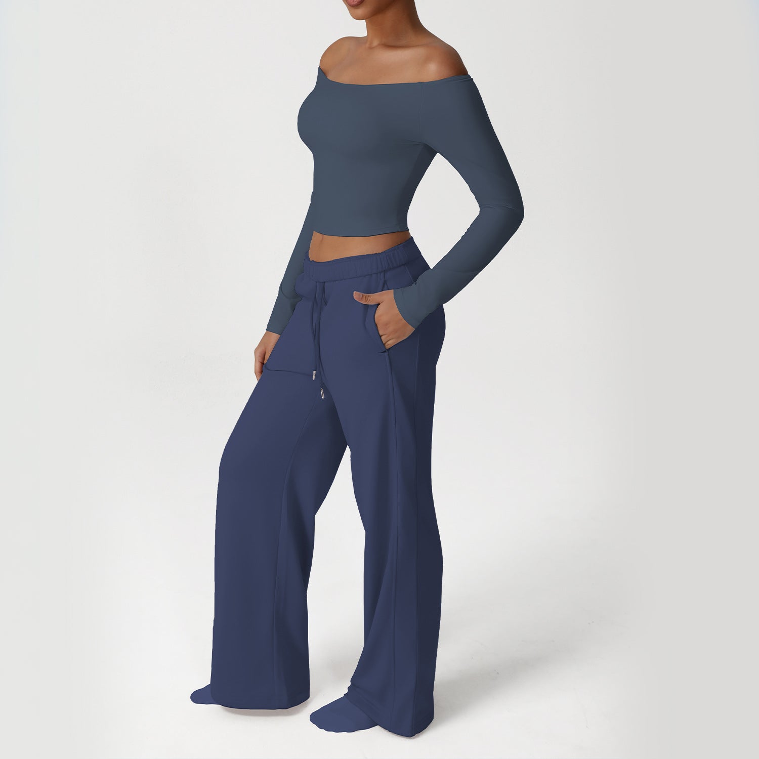 Women's casual long sleeve fitness sports suit