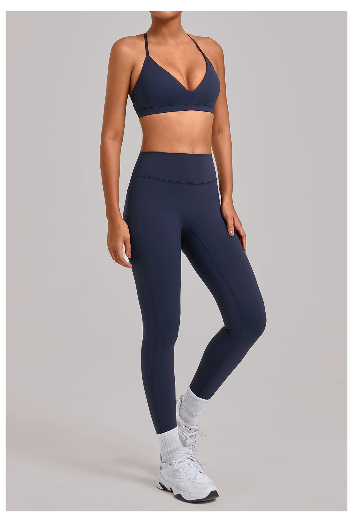 Hollow-Back Sports Fitness Yoga Bras Two-Piece Set
