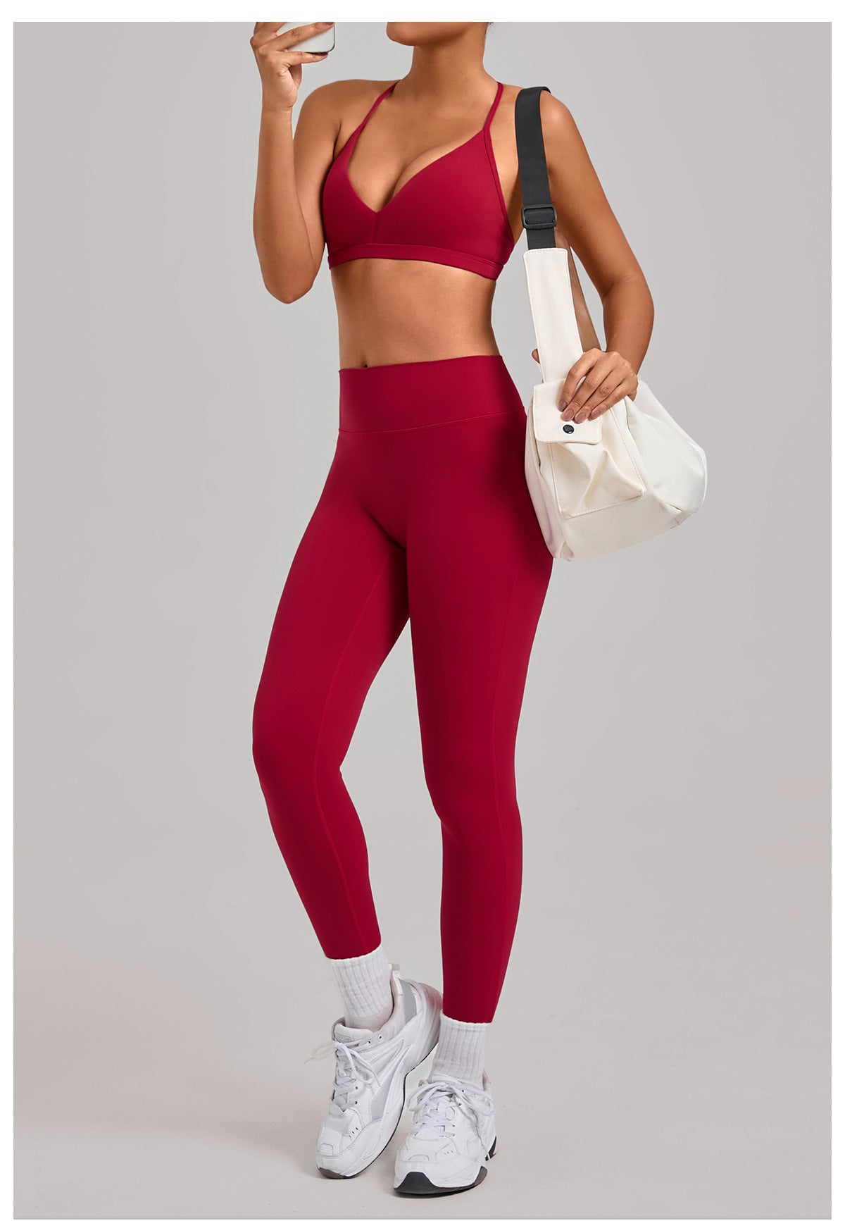 Hollow-Back Sports Fitness Yoga Bras Two-Piece Set