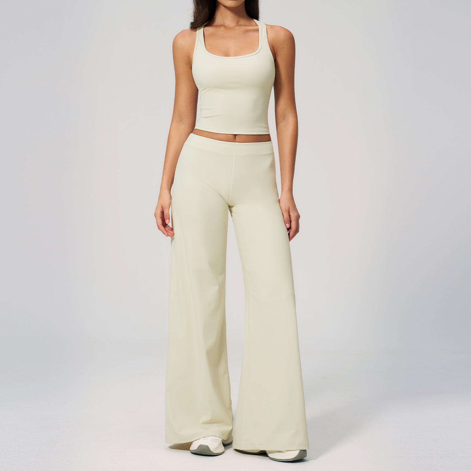 Women's beautiful sports bras with Butt-lifting wide-leg running yoga set