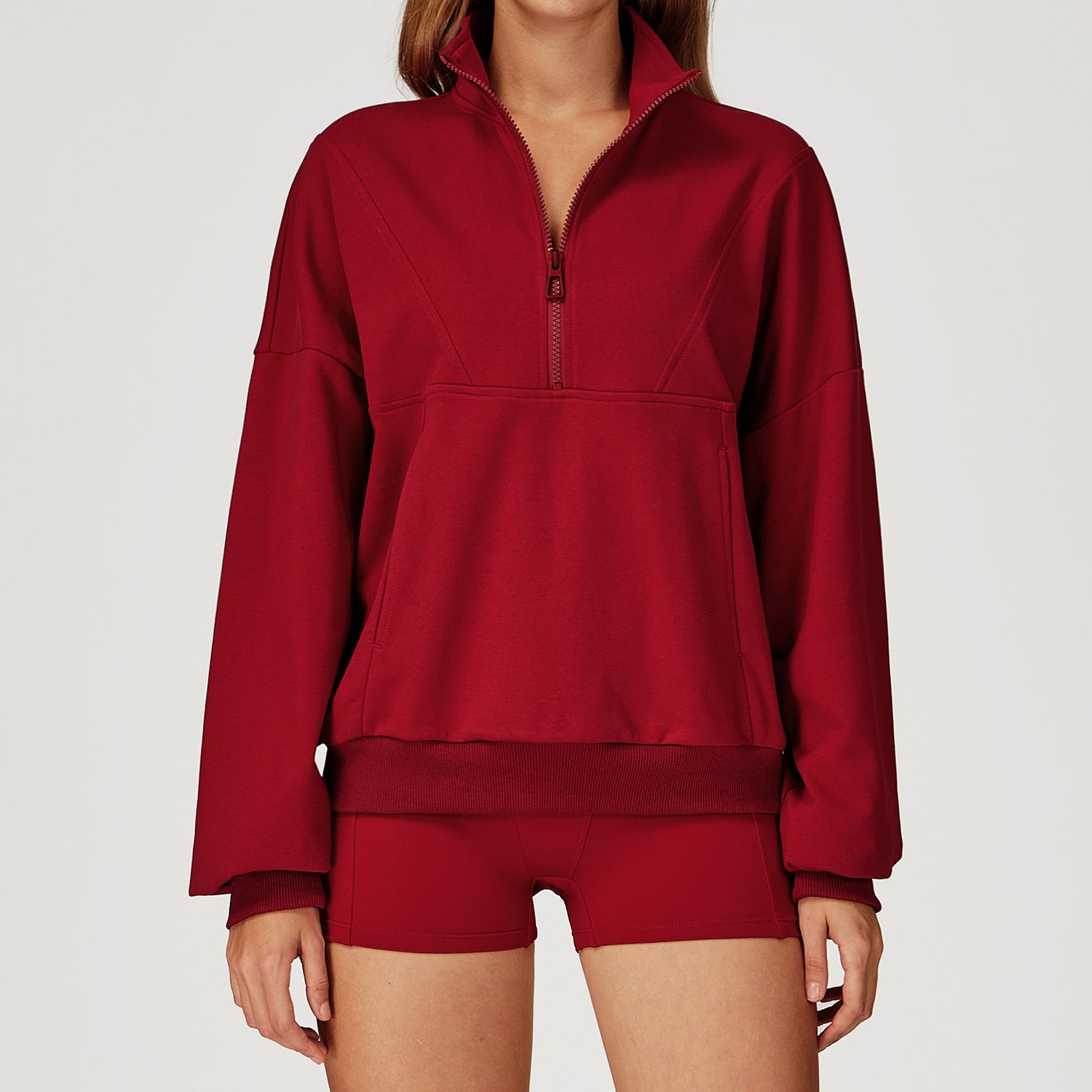 Winter casual windproof warm versatile loose sweatshirt
