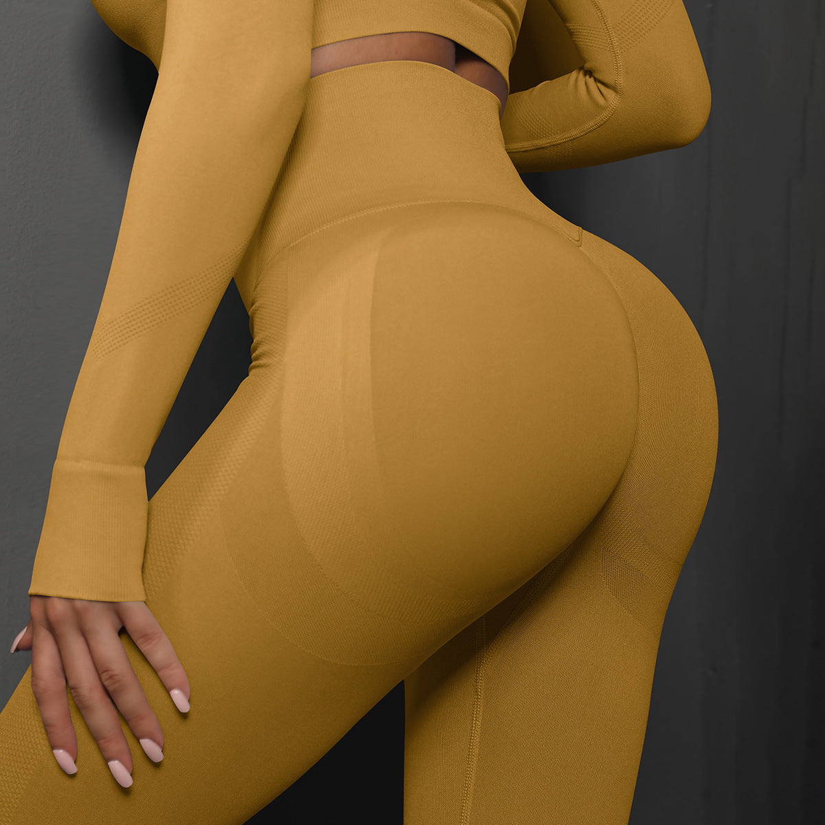 Women's Seamless tight peach hip yoga leggings