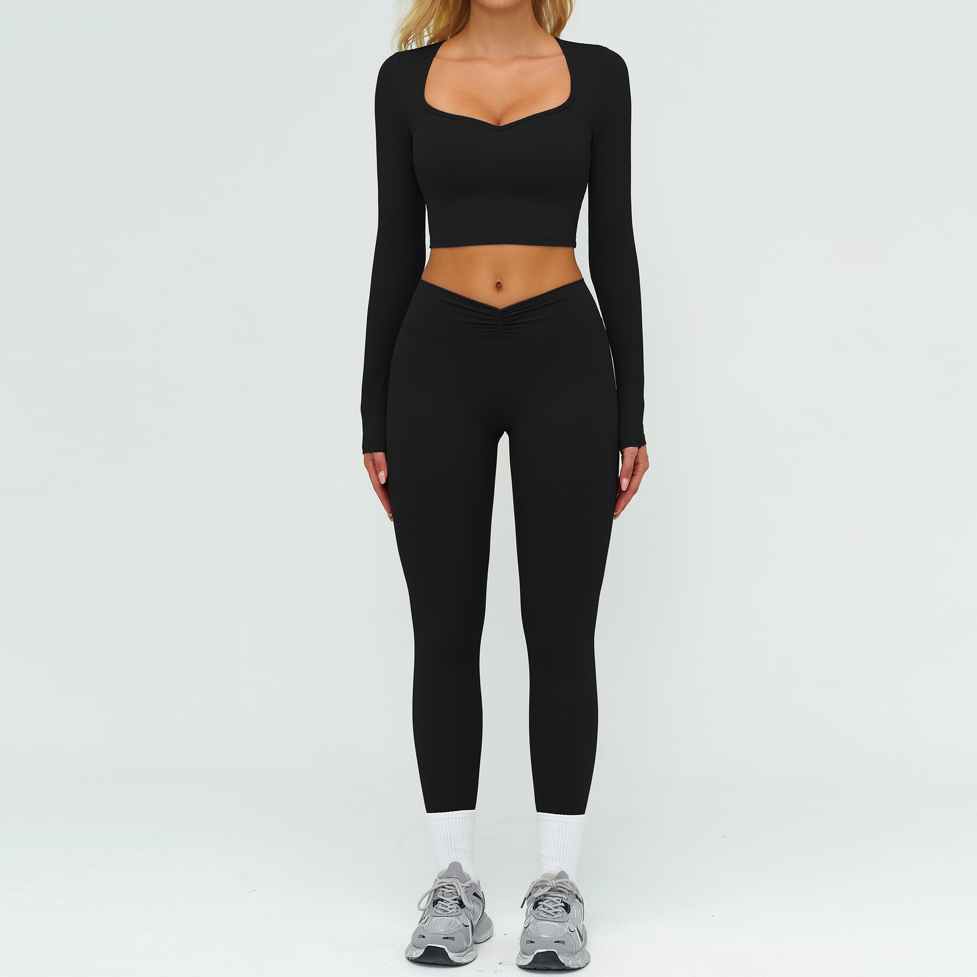 Women's wholesale long sleeve tops set