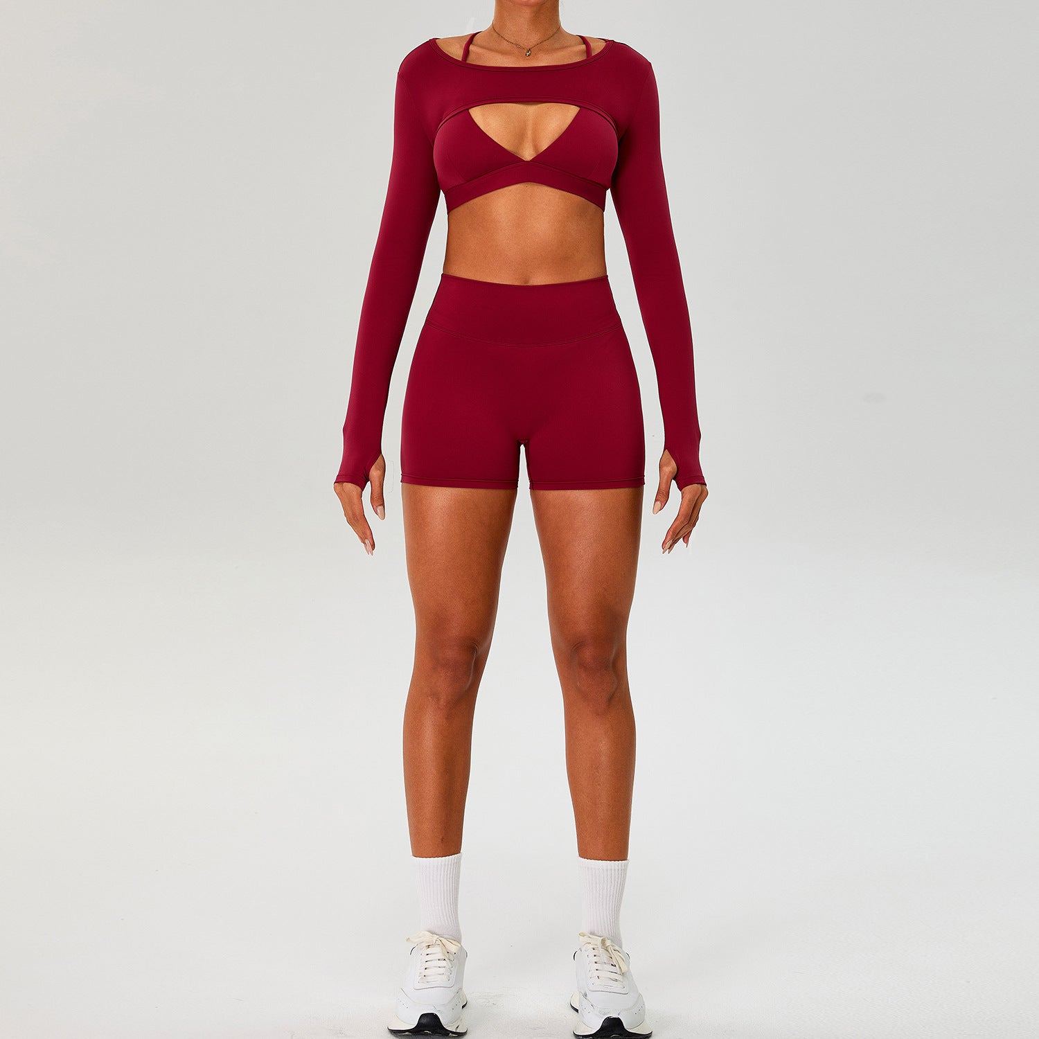 Slimming and shapely sports bra 3-piece set