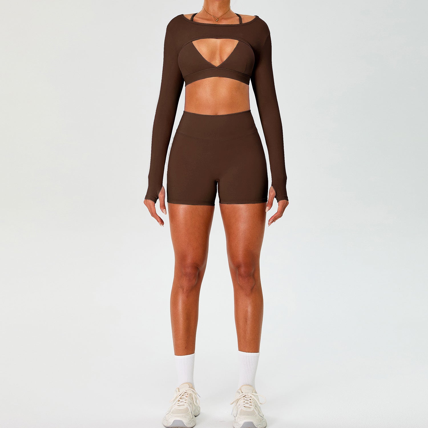 Slimming and shapely sports bra 3-piece set