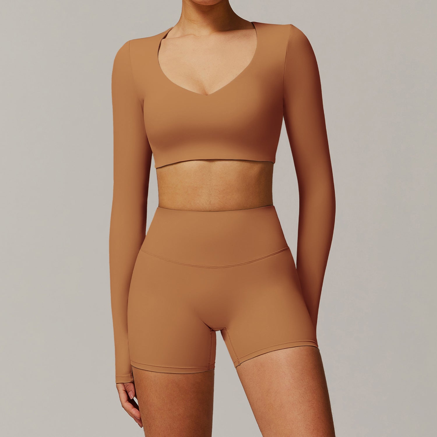Women's quick-drying long sleeve with shorts set