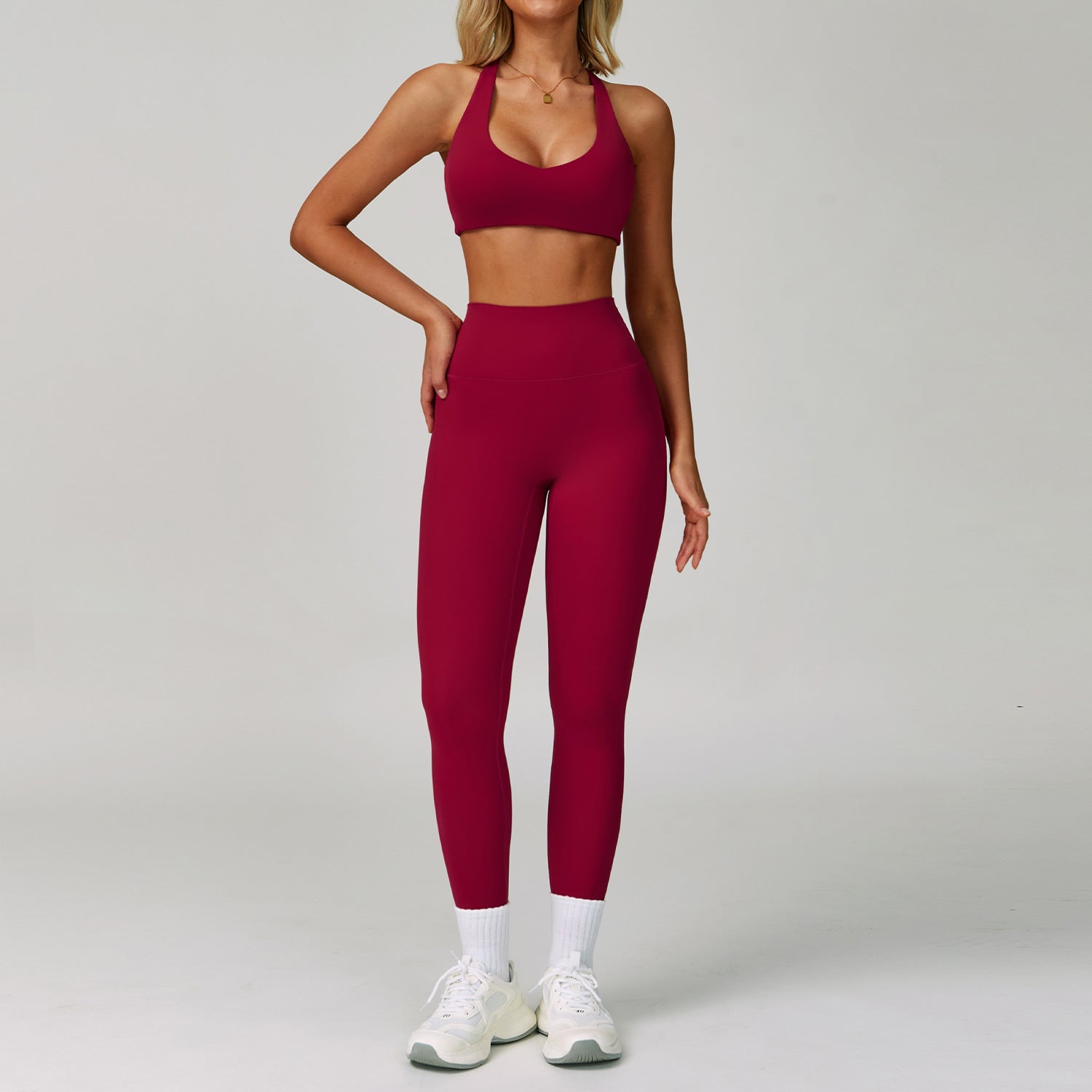 Women's sexy Beautiful back tight bras yoga set