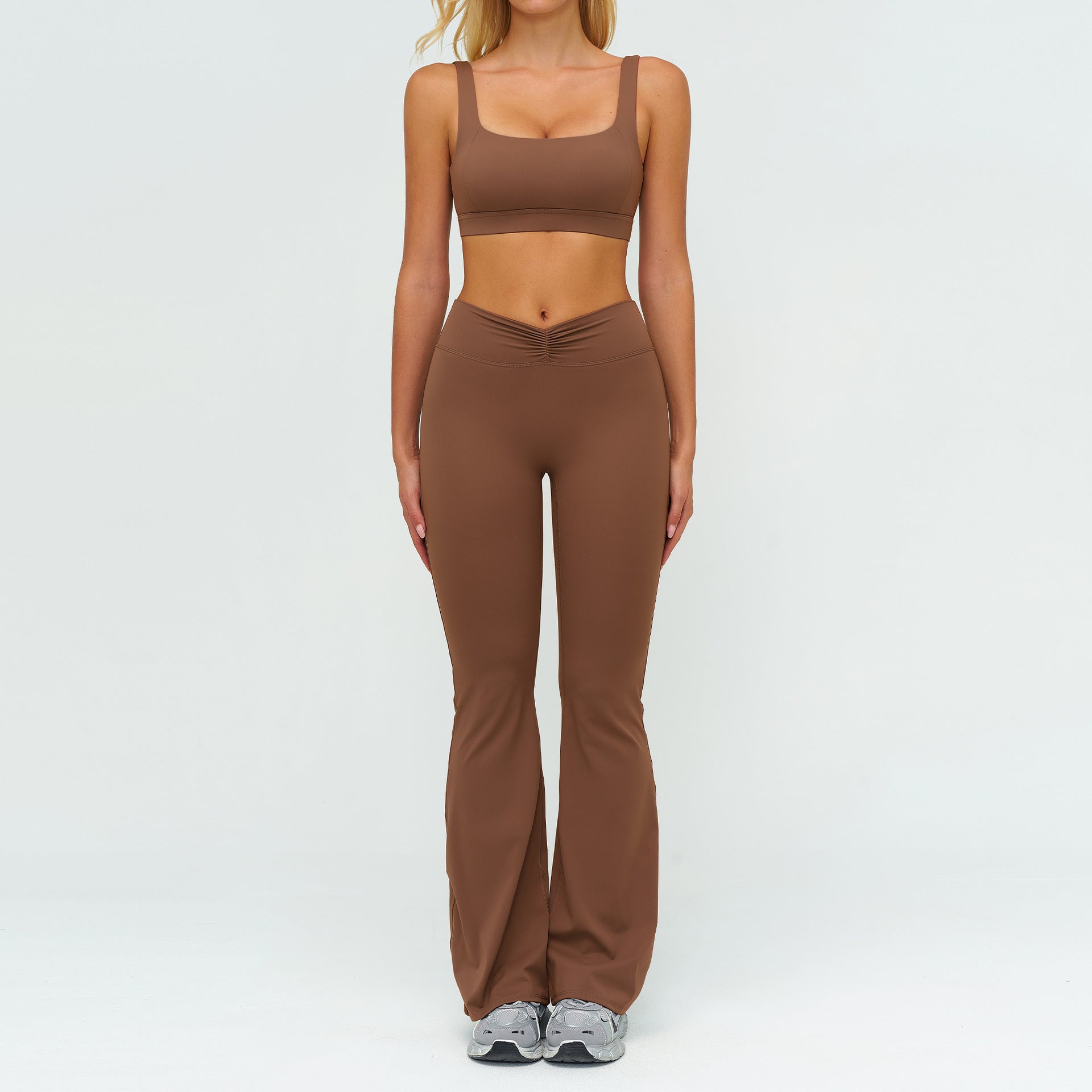 Women's Tight-fitting sports bras with flares set