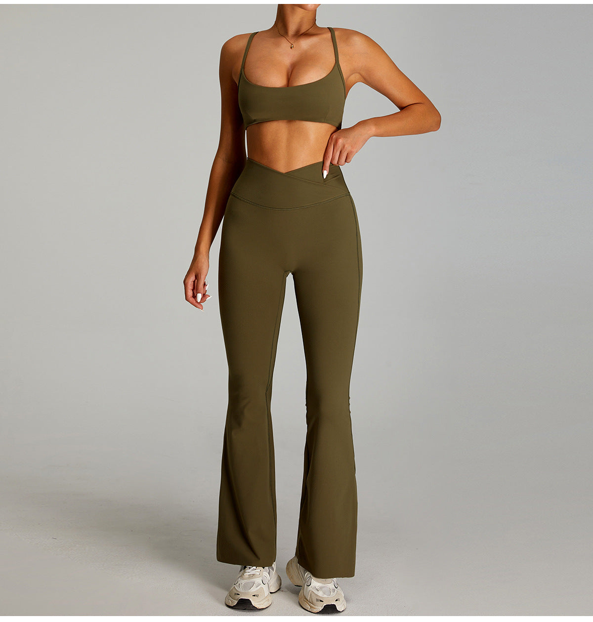 Women's sexy quick-drying bras yoga set