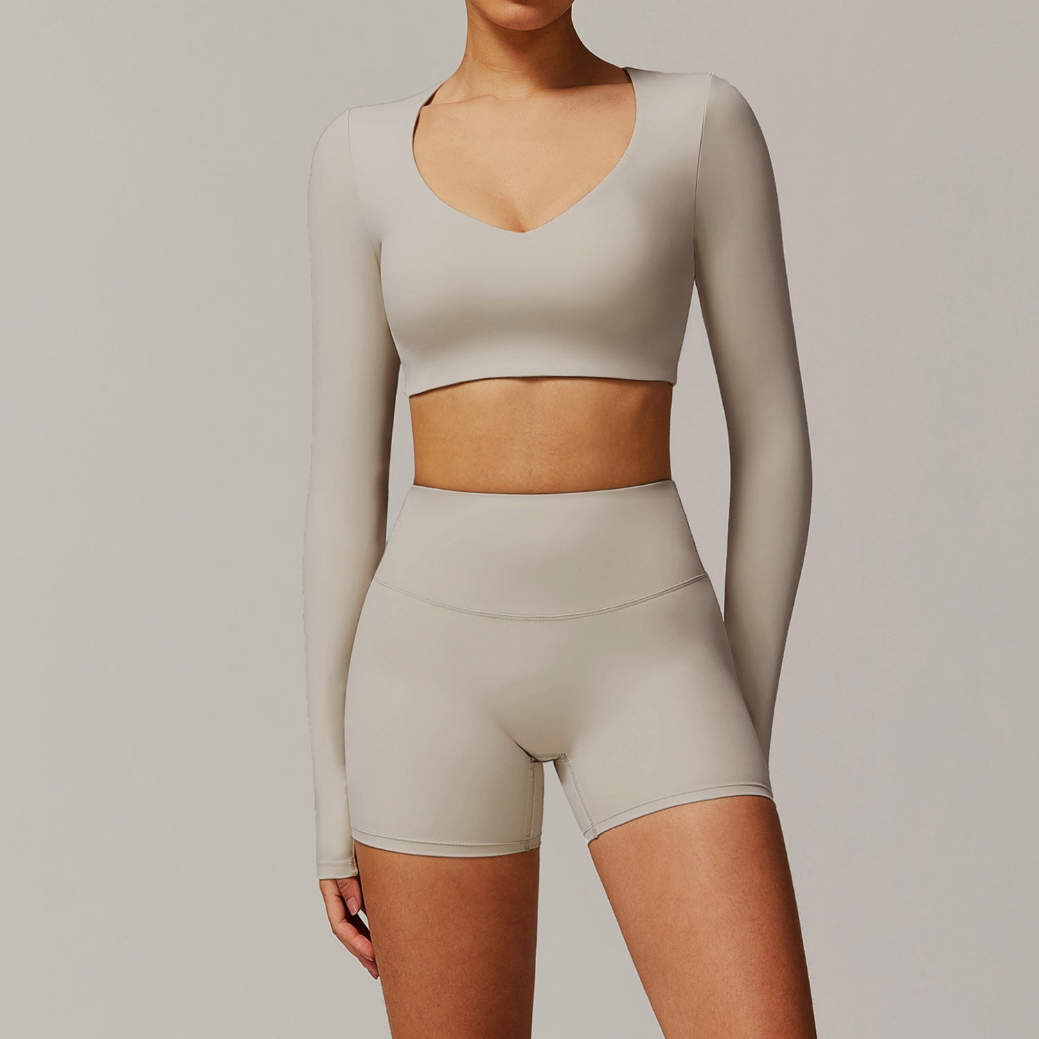 Women's quick-drying long sleeve with shorts set