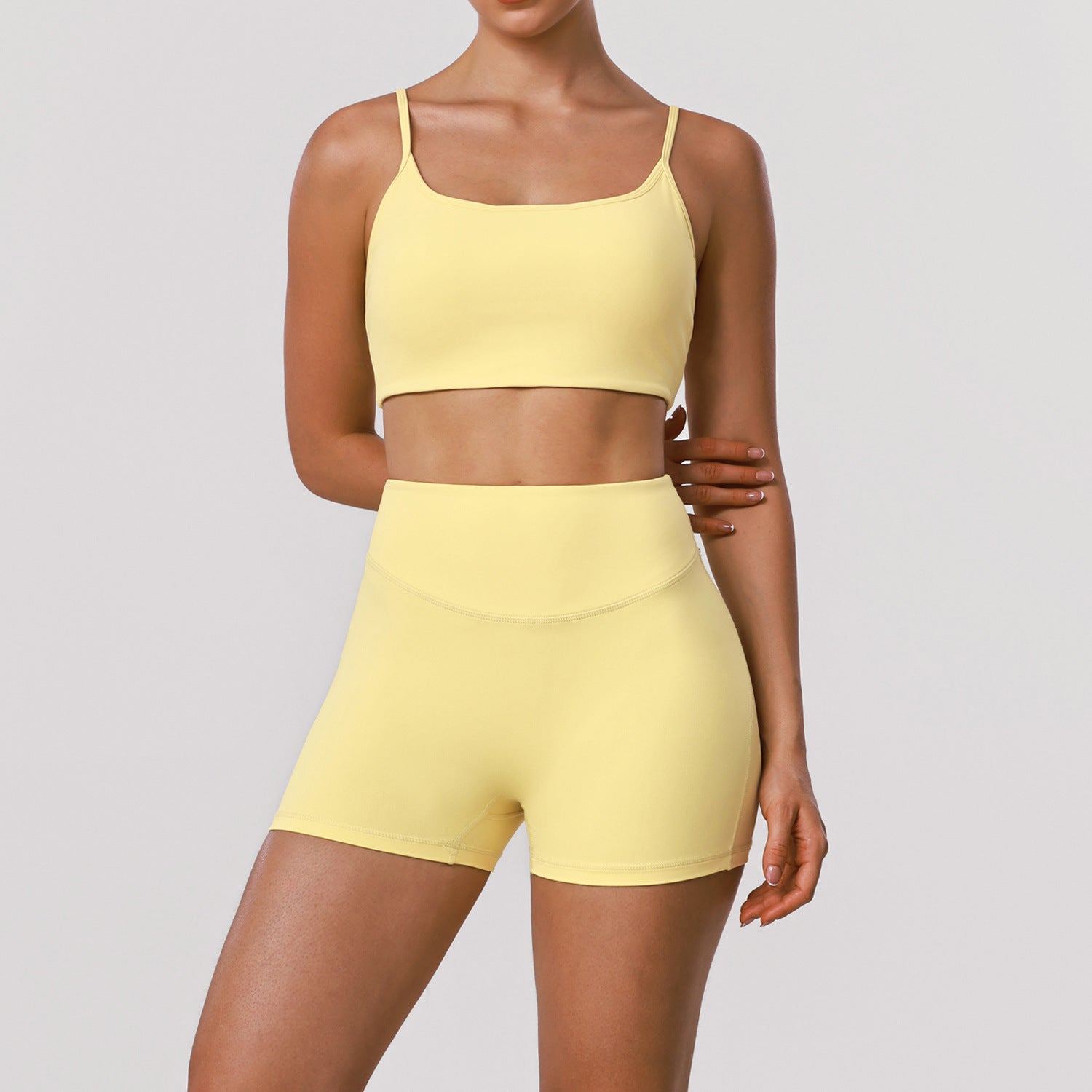 New high-waisted hip-lifting running sports bras set