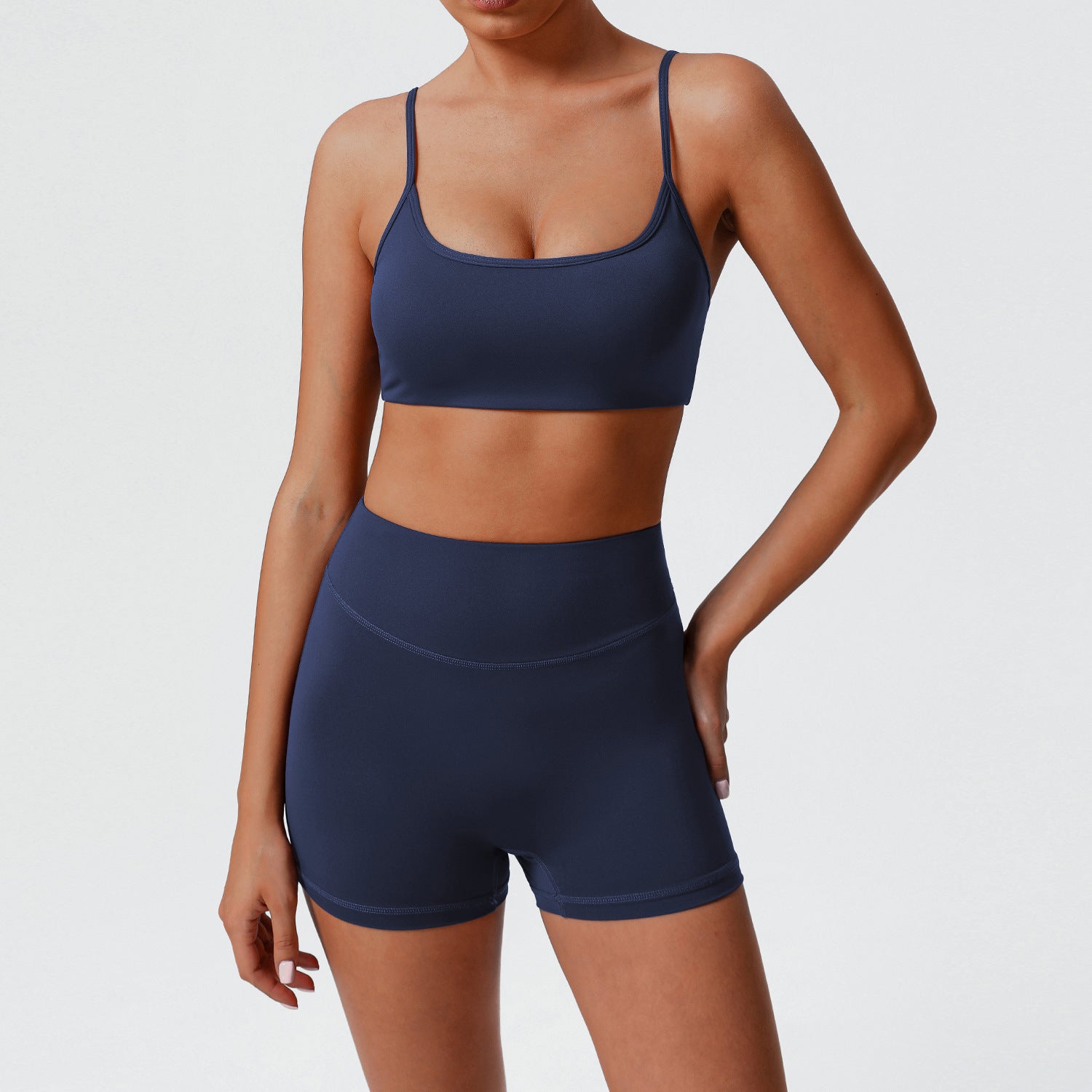 New high-waisted hip-lifting running sports bras set
