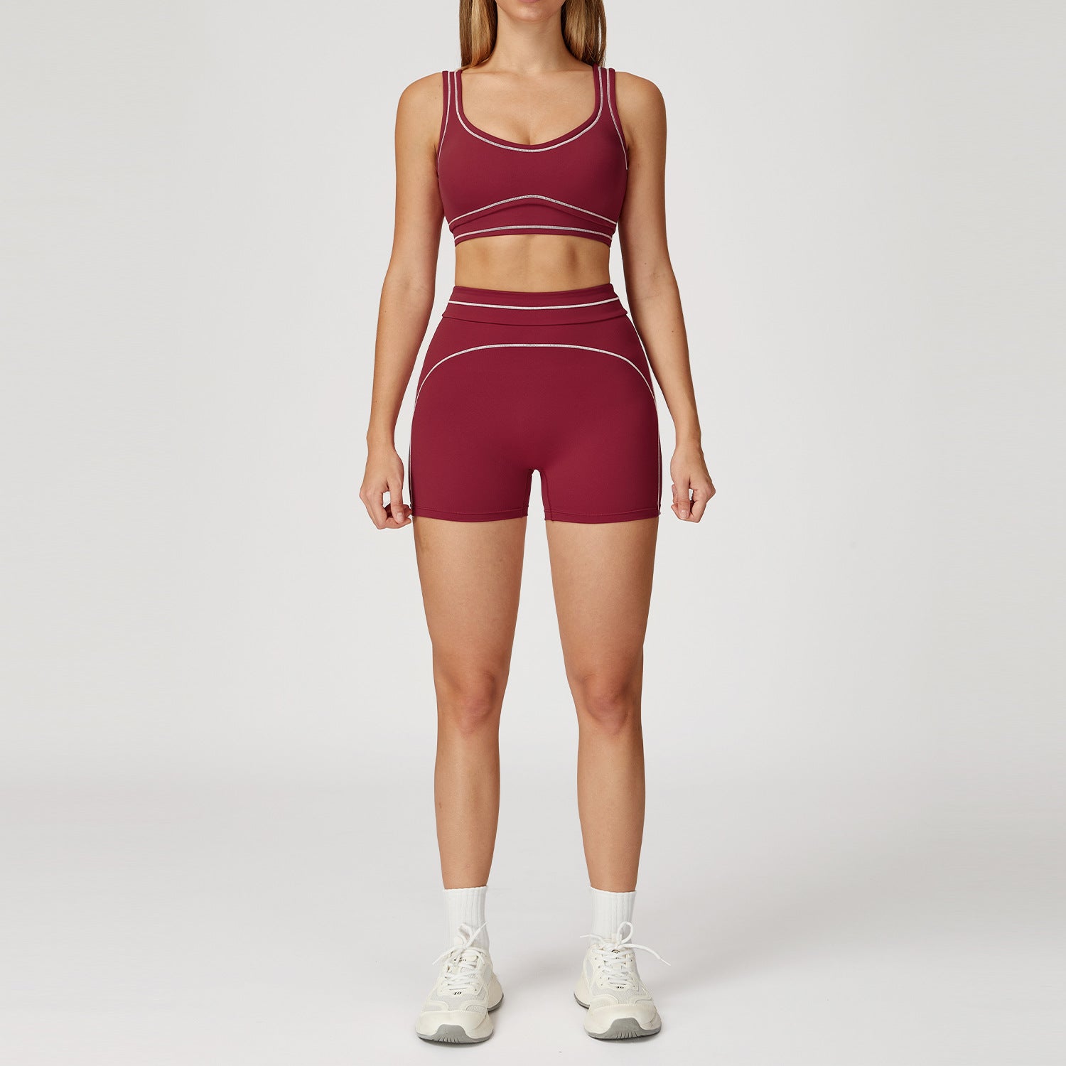 Brushed high-end sports fitness bras set