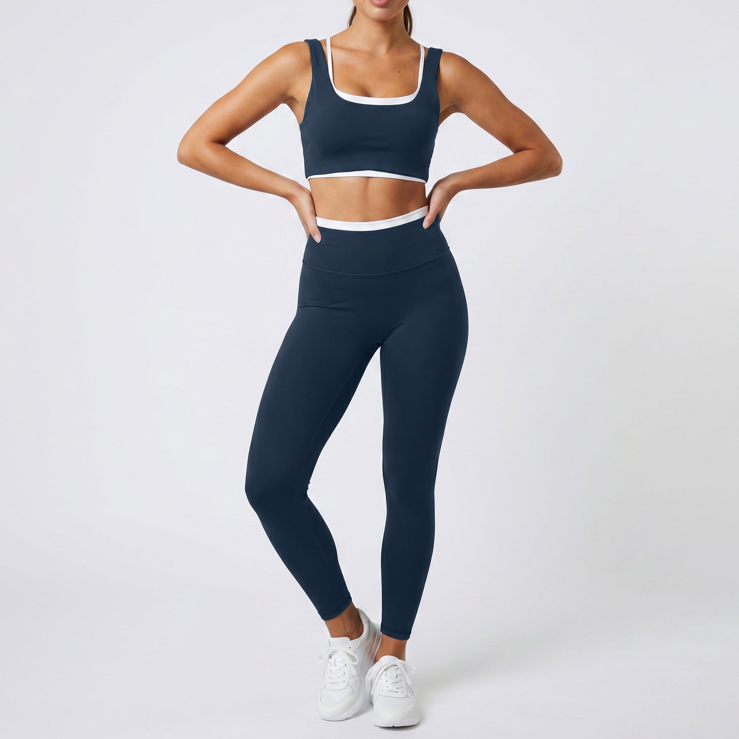 Women's wholesale quick-drying sports bras with high-waisted leggings set
