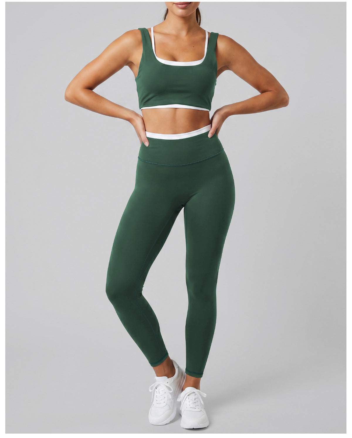 Women's wholesale quick-drying sports bras with high-waisted leggings set