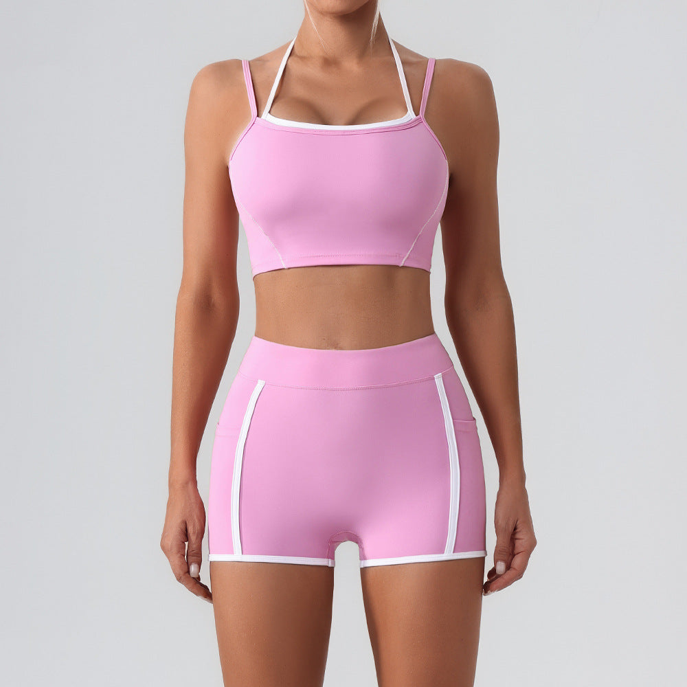 Women's new style bras with shorts set