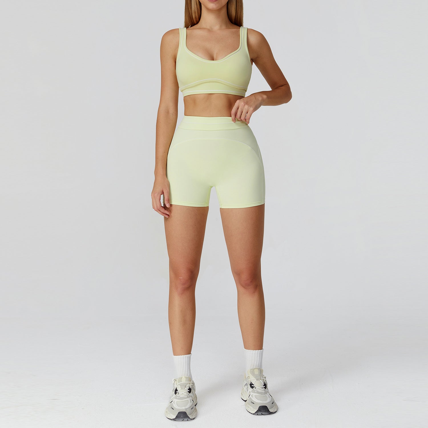 Brushed high-end sports fitness bras set