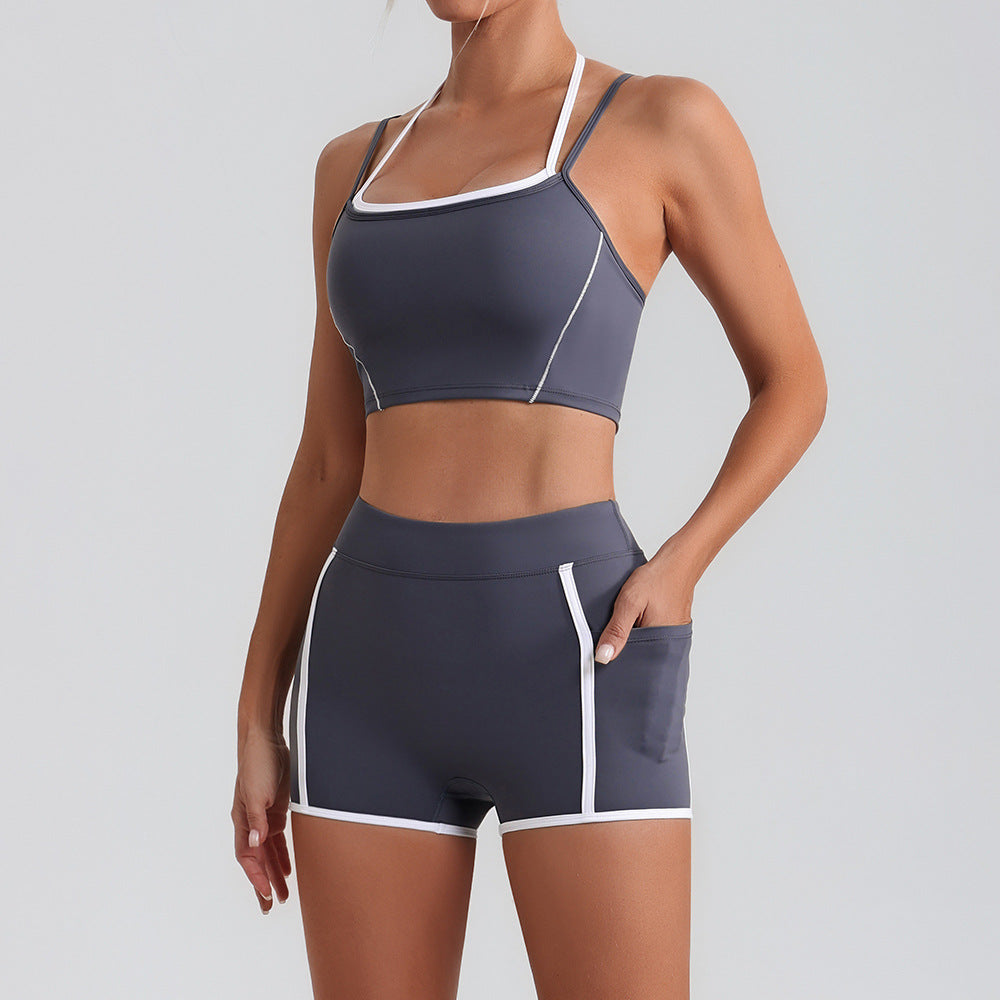 Women's new style bras with shorts set