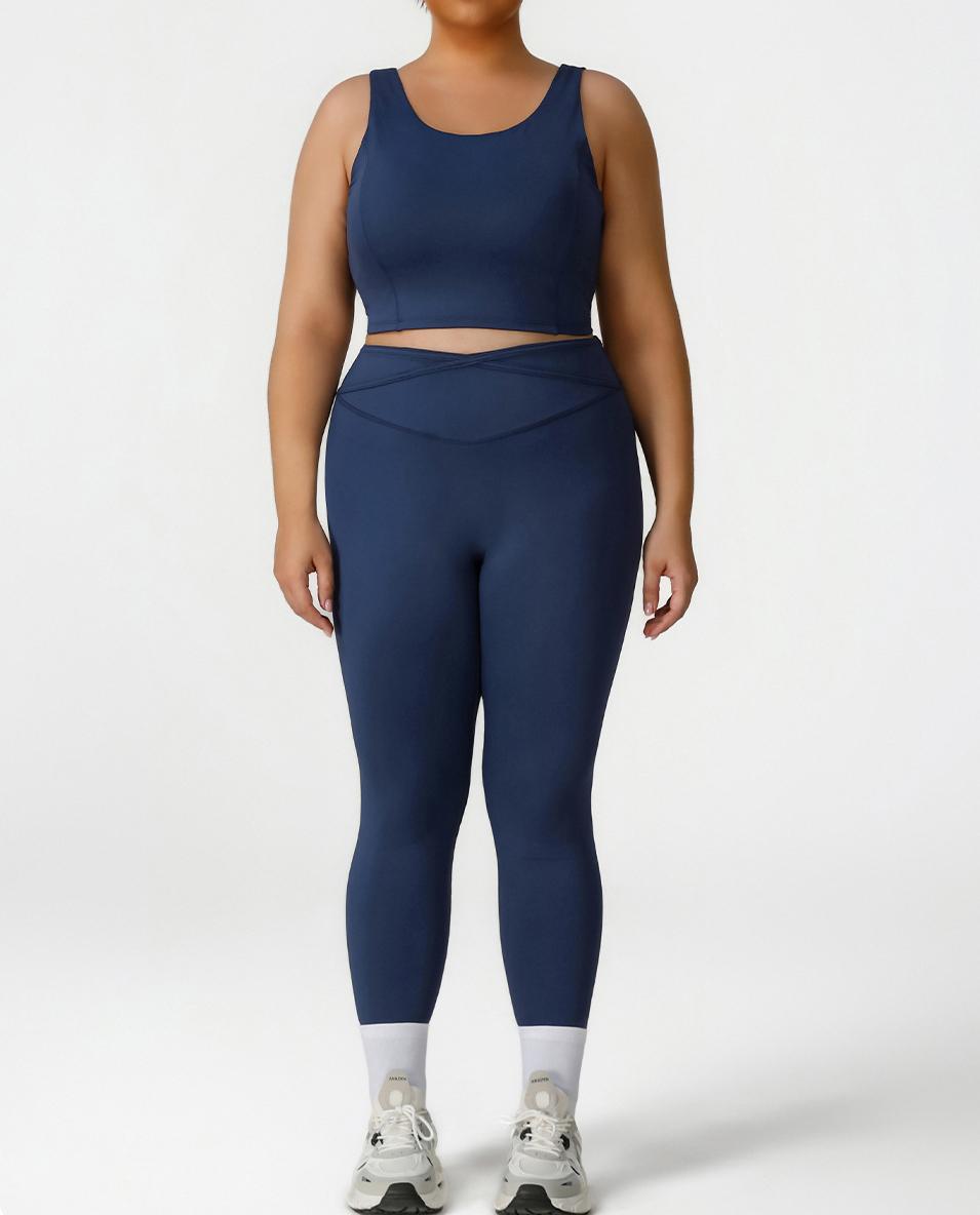 Plus size fitness yoga suits for running