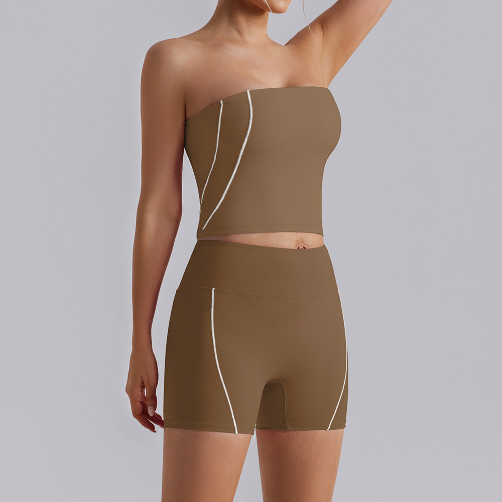 Women's new sexy style bras with shorts set