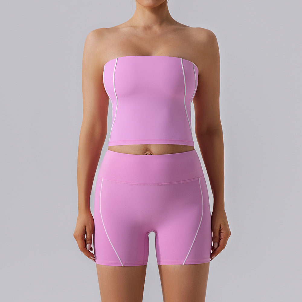 Women's new sexy style bras with shorts set