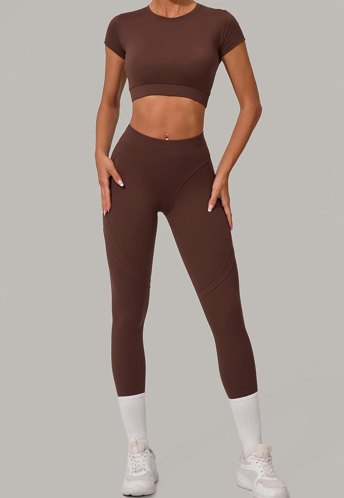 Women's quick-drying hip-lifting running fitness set