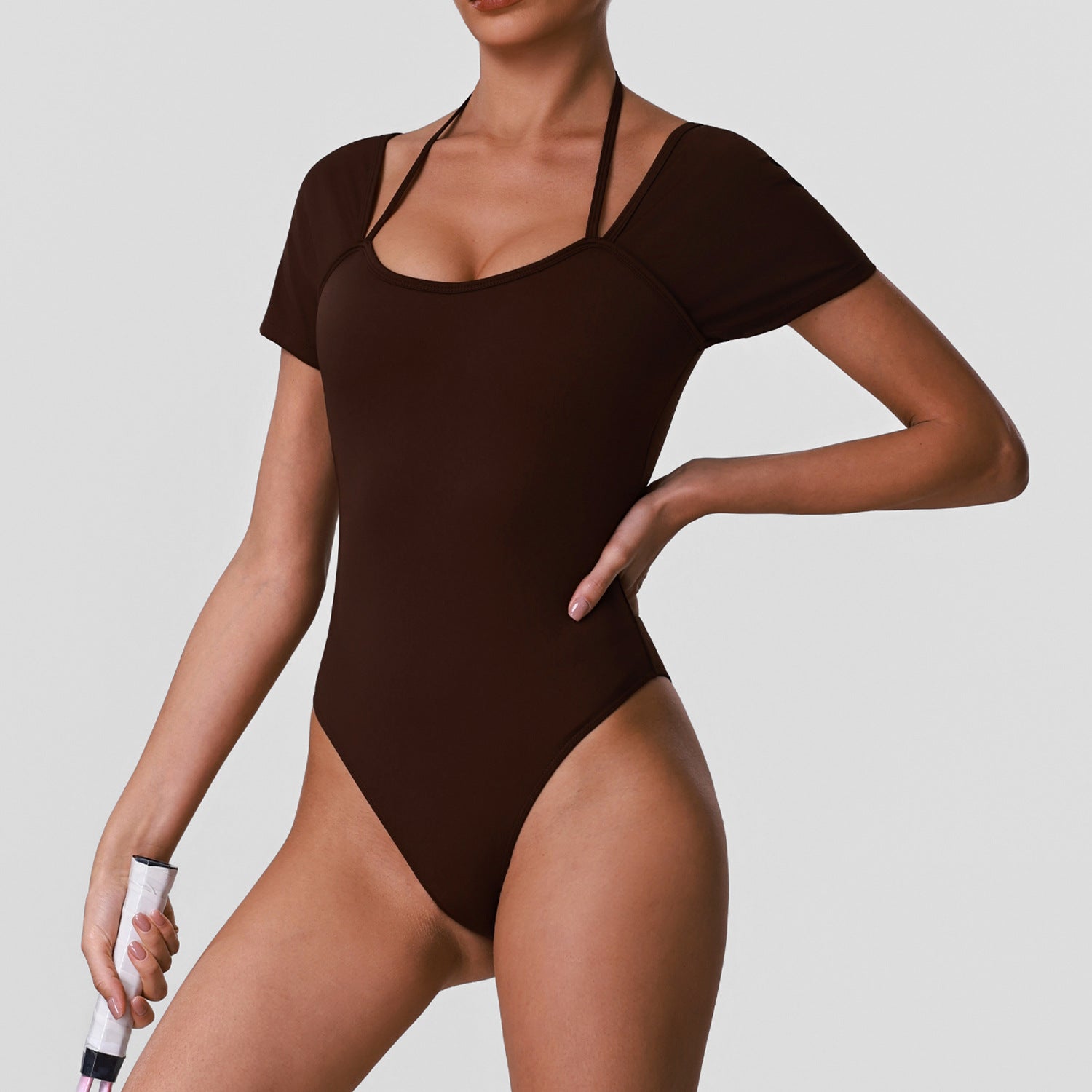 Women's wholesale quick-drying Backless jumpsuit