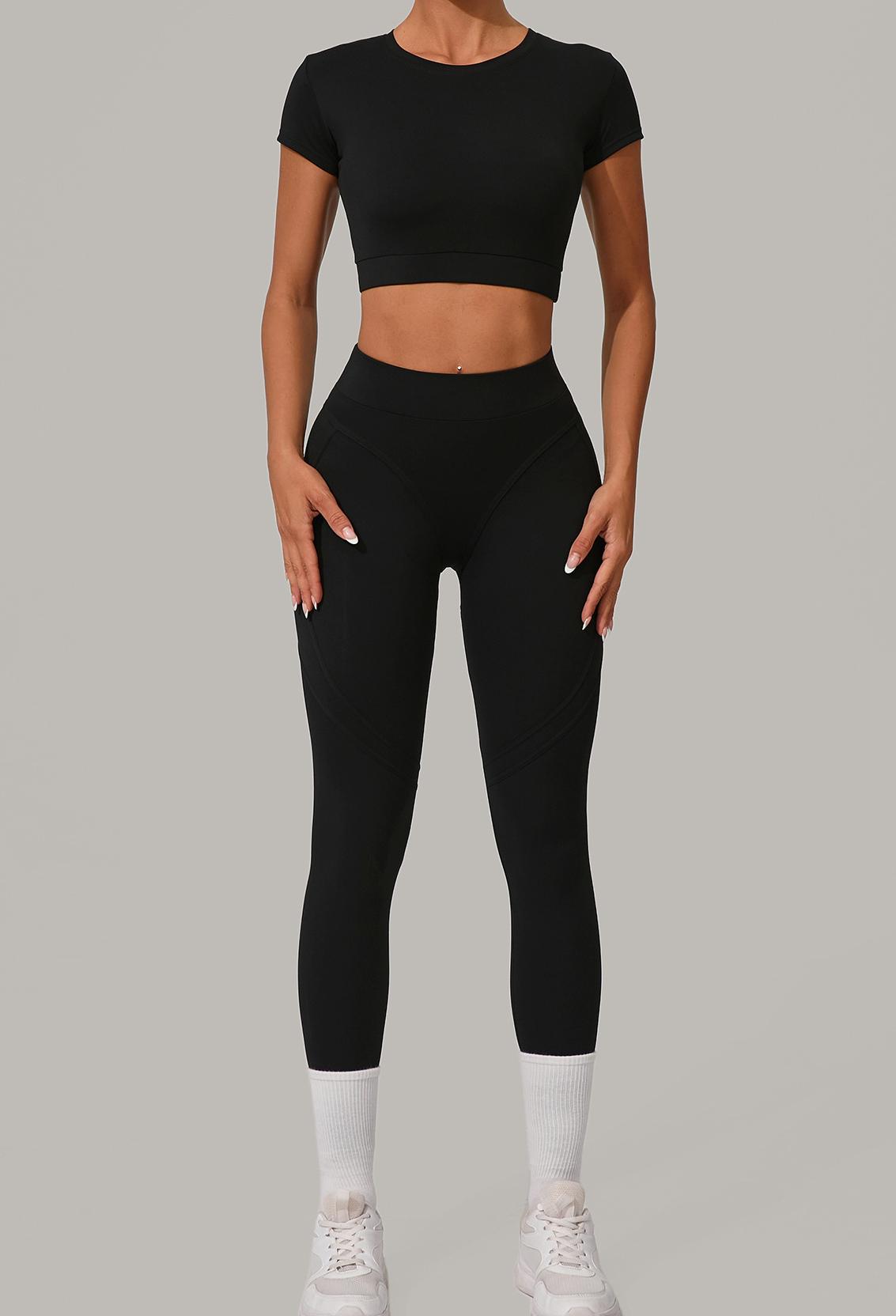 Women's quick-drying hip-lifting running fitness set
