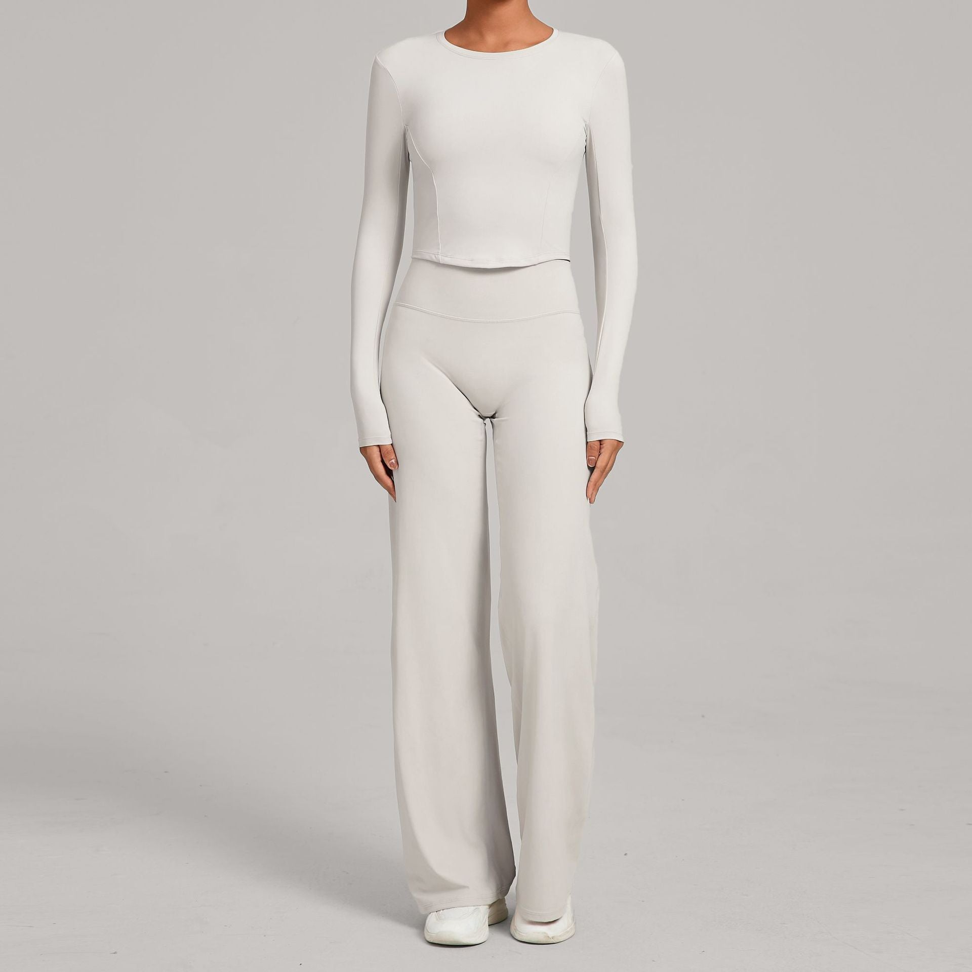 Casual Versatile Nude Quick-Drying Tight-Fitting Sports Yoga Set