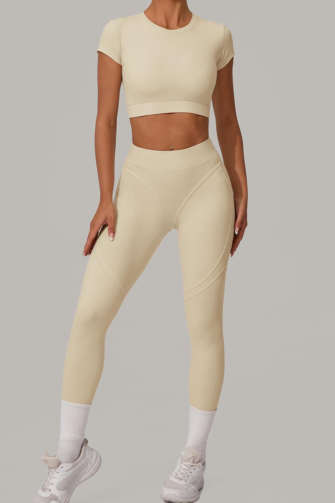 Women's quick-drying hip-lifting running fitness set