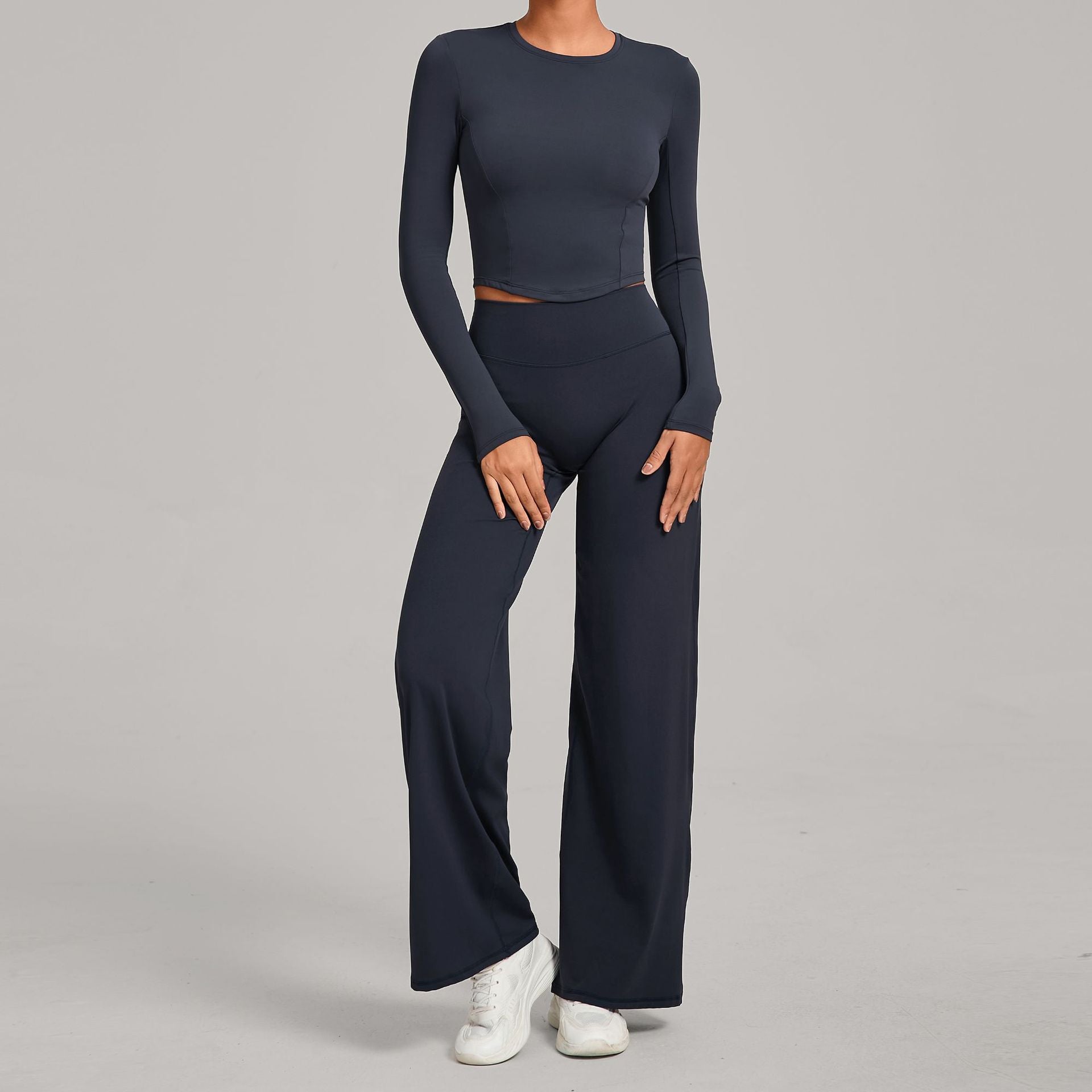 Casual Versatile Nude Quick-Drying Tight-Fitting Sports Yoga Set