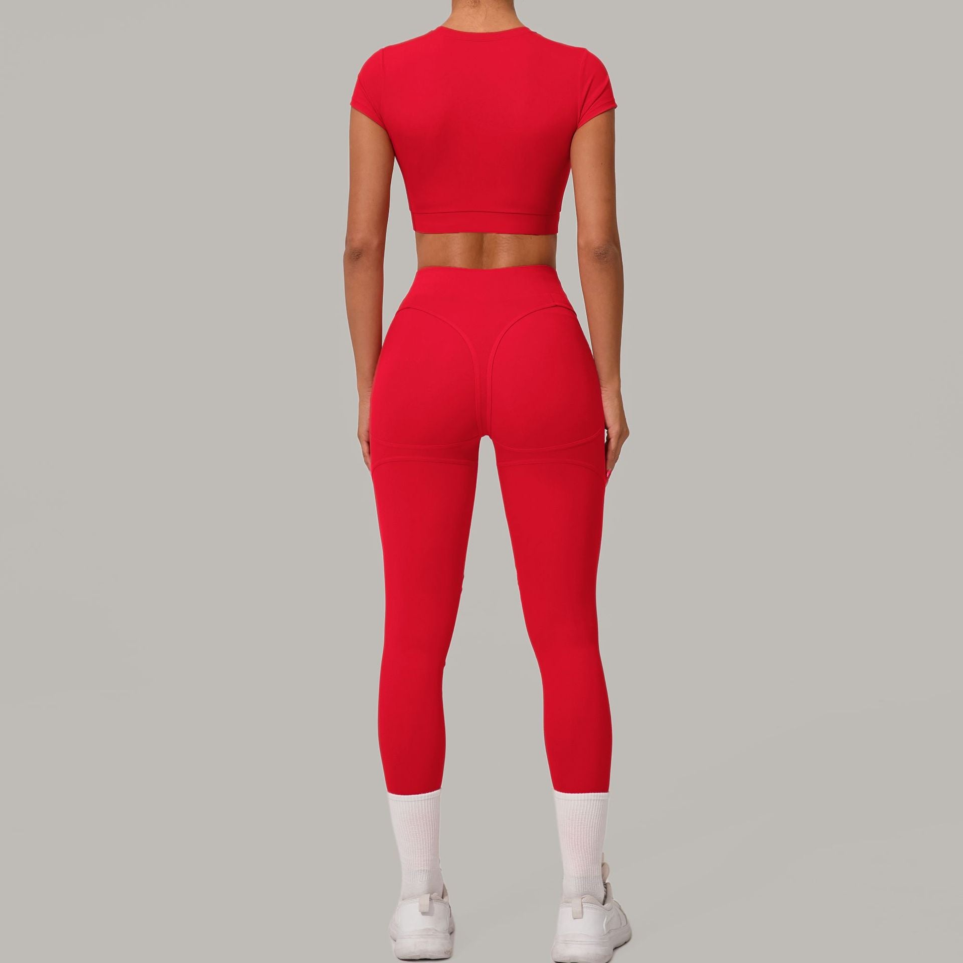 Women's casual short sleeve shirts suit