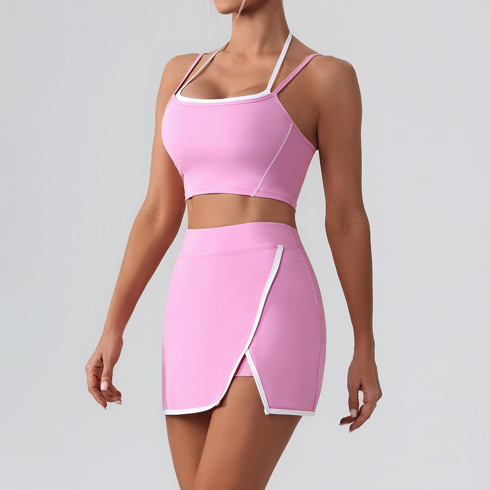 Women's beautiful bras with skirt set