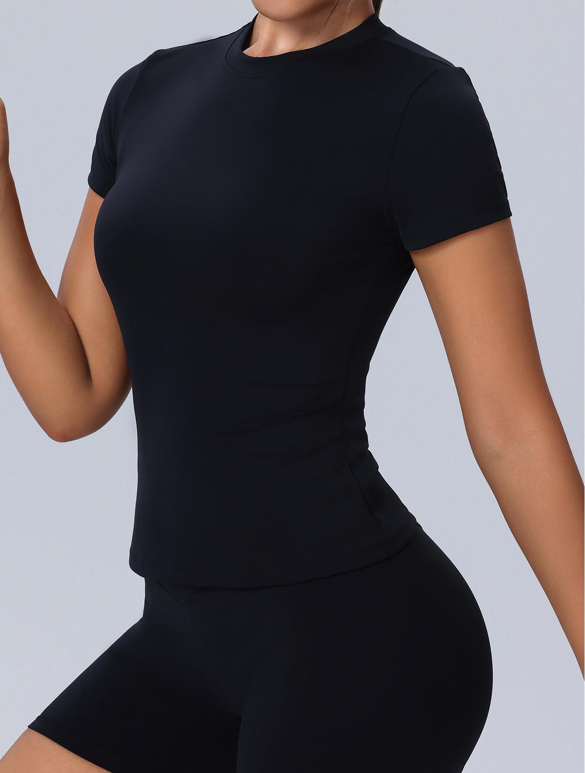 Women's Round neck quick-drying yoga wear T-shirt