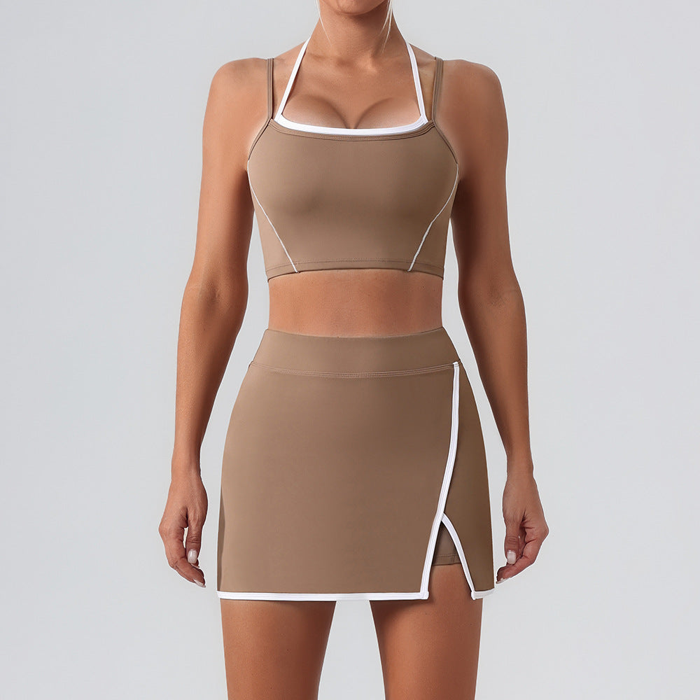 Women's beautiful bras with skirt set