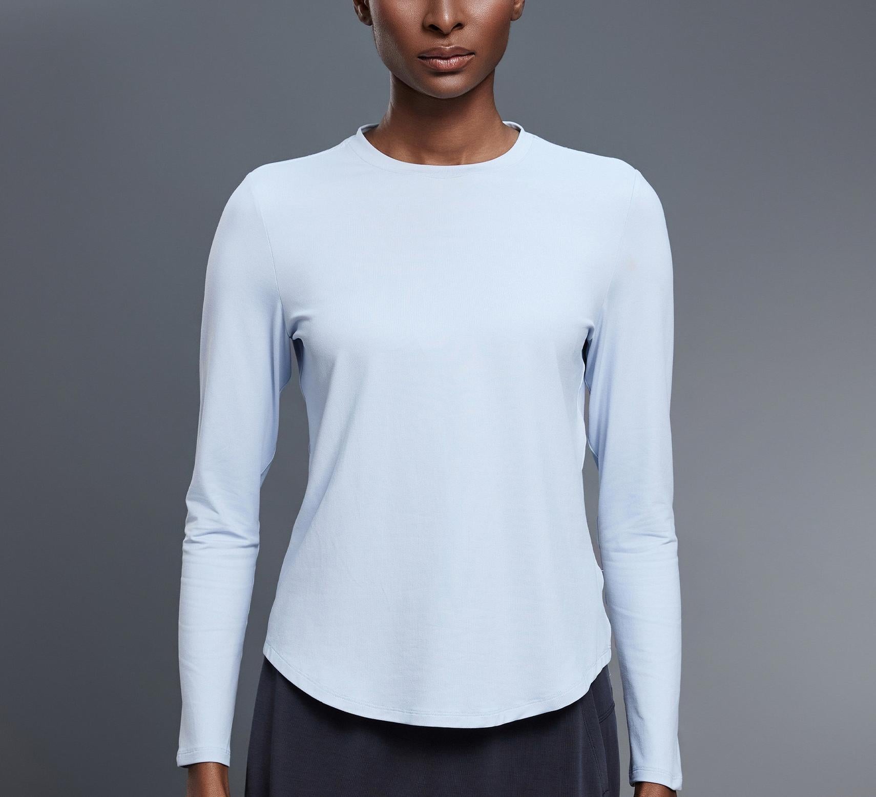 Loose round neck t-shirt for slimming yoga wear