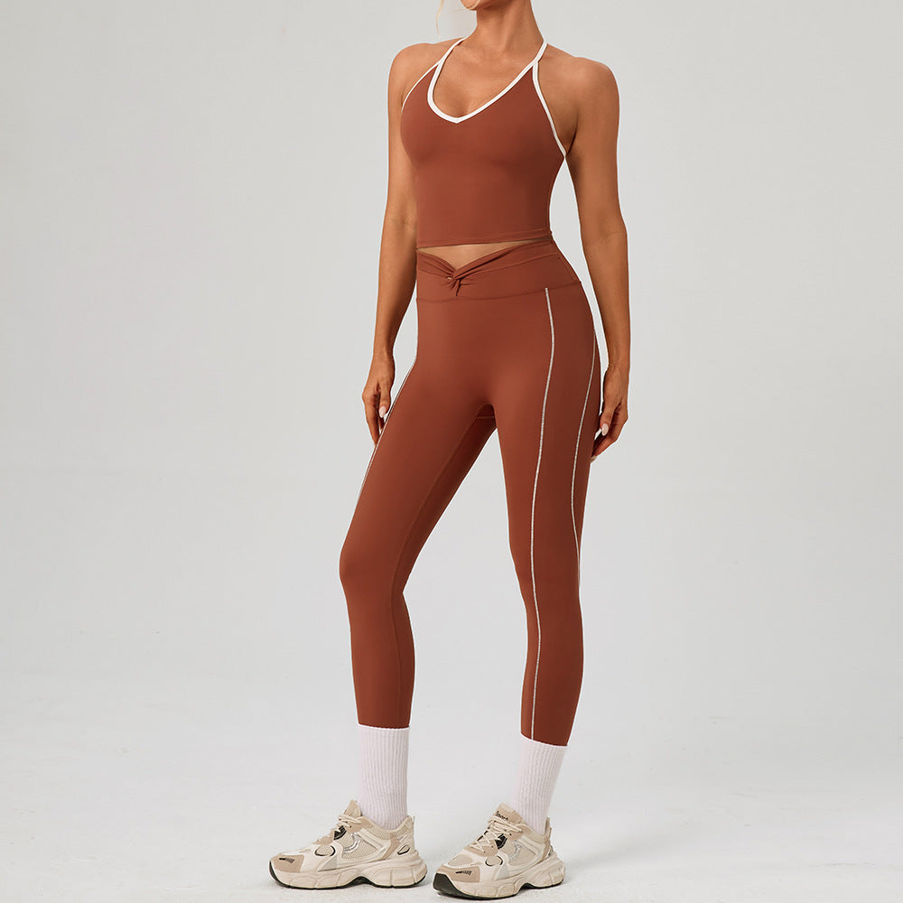 Women's Running Fitness Sports Bra Yoga Set